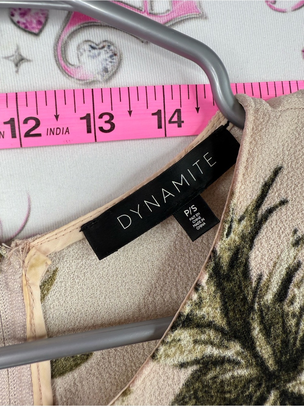 Dynamite dress flowers Cream Mini Dress with Burgundy & Green Floral Print - Picture 9 of 12